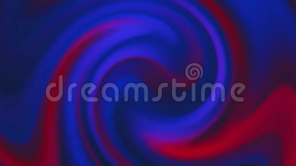 渐变蓝粉色和红色油漆曲线形状形成的无缝循环背景抽象时尚的深色彩色背景循环视频的预览图