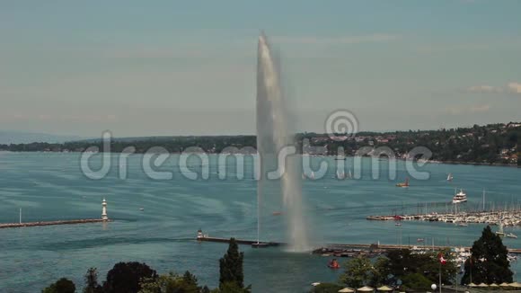 JetdEau喷泉和瑞士日内瓦湖2016年视频的预览图