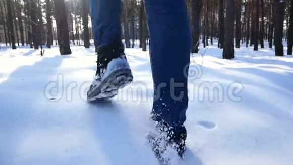 雪走脚人视频的预览图