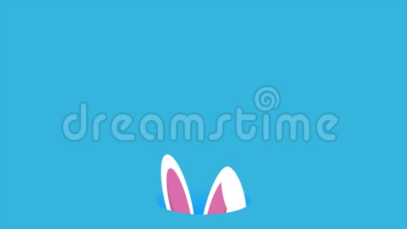 复活节兔子耳朵和蝴蝶视频的预览图