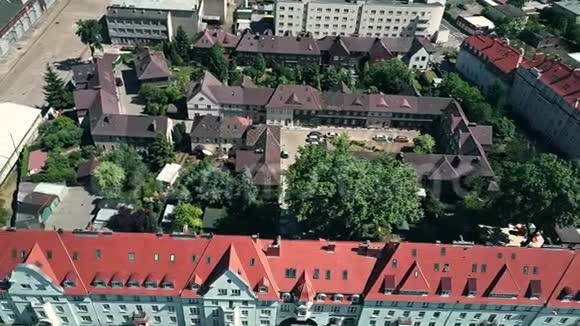 波兰波兹南的住宅鸟瞰图视频的预览图
