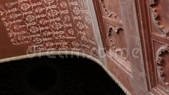 古印度清真寺拱门4K视频的预览图