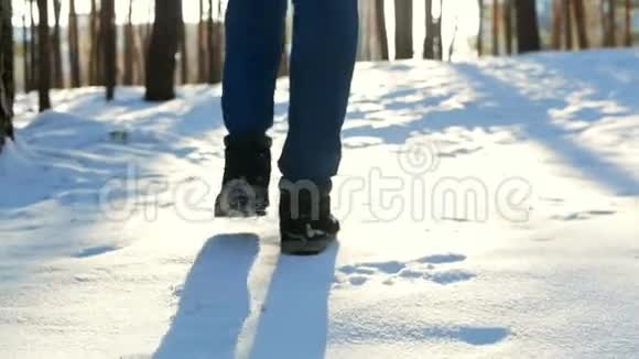 雪走脚人视频的预览图