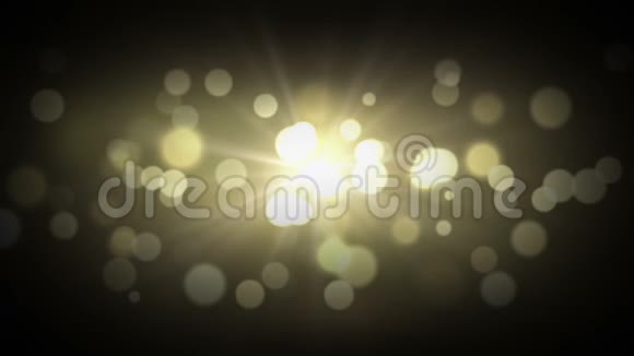 金色在黑色背景上闪耀抽象设计元素视频的预览图