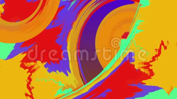 抽象grunge彩色美术水彩动画背景效果鲜艳的多色背景现代彩色壁报视频的预览图