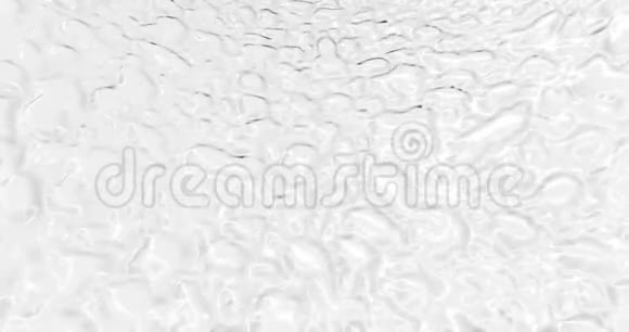 液体抽象白底光滑光泽纹理三维渲染循环4k视频的预览图