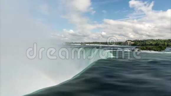 尼亚加拉瀑布的马蹄瀑布部分时光流逝视频的预览图