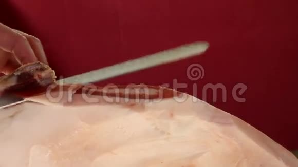 贾布戈火腿的切割视频的预览图