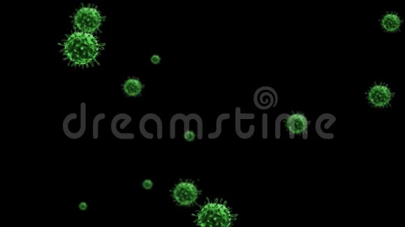 SARSCovid19冠状病毒全息图动画视频的预览图