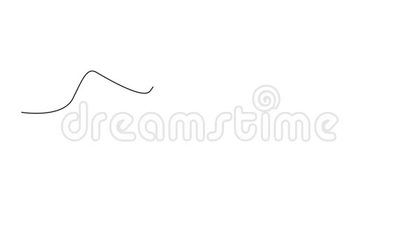 自画三只圣诞袜子一条线的简单动画用手画白线上的黑线视频的预览图