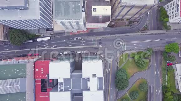 惠灵顿市区山顶高空早间交通视频的预览图