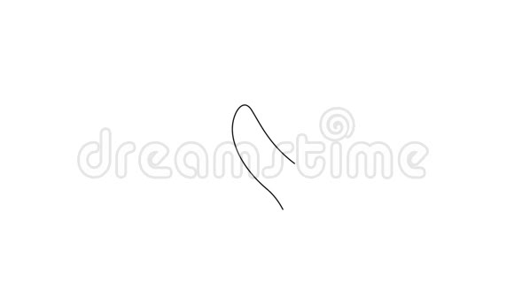 自主绘制章鱼单条连续一条线图的简单动画手工绘图白线上黑线视频的预览图