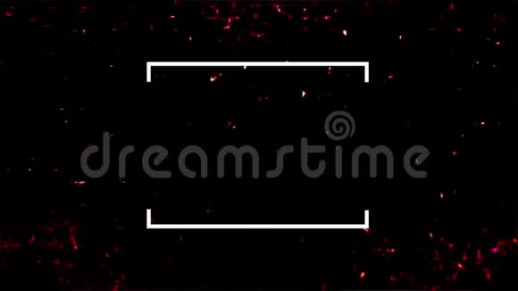 光线在带有白色矩形元素的黑色背景上闪烁着红色和白色视频的预览图