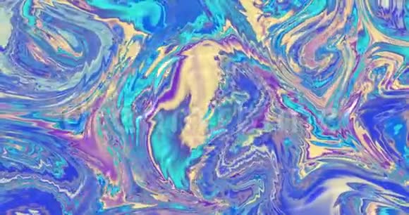 抽象霓虹灯液体金色波浪背景新生儿的质地熔岩牛脂焦糖琥珀蜂蜜油霓虹背景视频的预览图