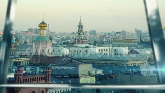 莫斯科重要会议上的商人握手视频的预览图