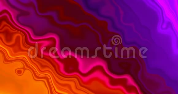 彩色抽象金属纹理全息背景箔波浪壁纸流体波纹液态金属表面视频的预览图