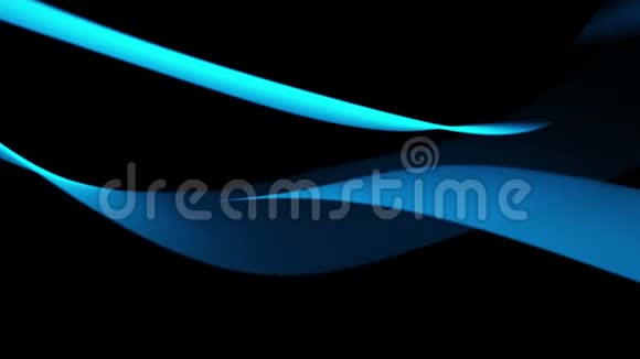 可循环发光的蓝色条纹视频的预览图