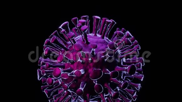 种病毒图像病毒概念冠状病毒COVID19流感病毒感染视频的预览图