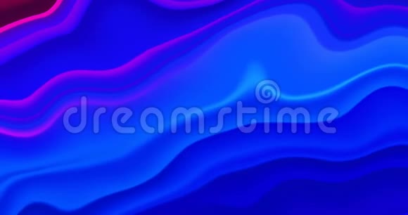 蓝色抽象全息梯度彩虹动画4K运动图形时尚活力质感时尚纺织霓虹灯视频的预览图