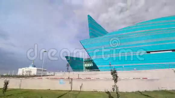 哈萨克斯坦中央音乐厅时间超移独特的建筑设计最大的音乐会视频的预览图