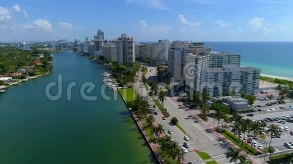空中展示迈阿密海滩视频的预览图