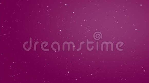 小星星的闪光粒子漂浮在粉红色的背景上视频的预览图