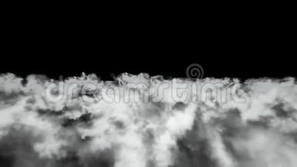 黑色背景上孤立的海云视频的预览图