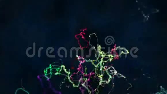 彩色粒子背景动画视频的预览图