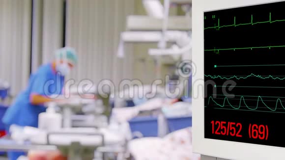 重症监护病房生命信号监测仪视频的预览图