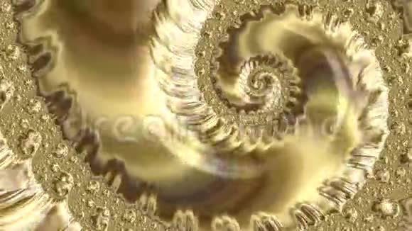大中央黄金螺旋抽象分形视频的快速变色和光变化视频的预览图