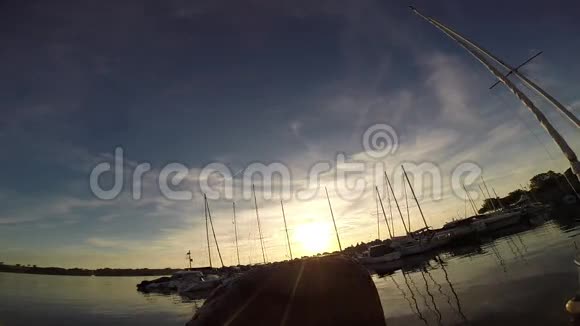 海港日落视频的预览图