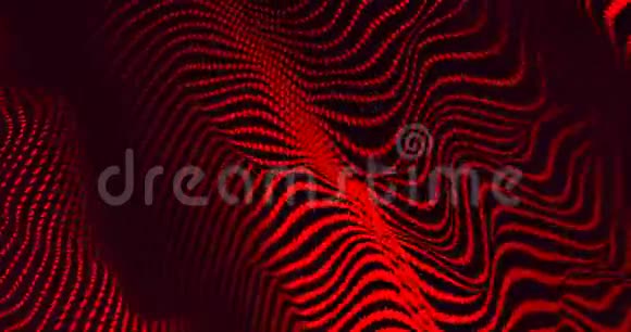 4k抽象背景红色彩色金属纹理彩虹全息箔波浪壁纸流体波纹视频的预览图