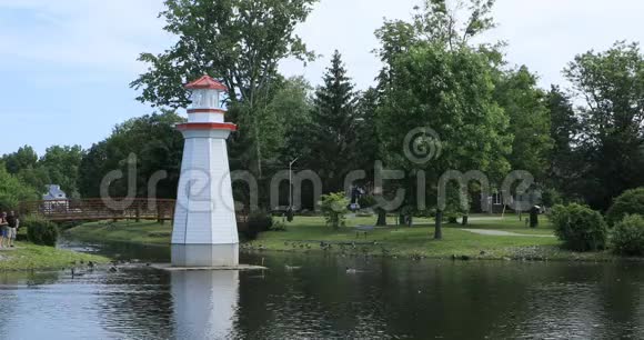 加拿大西姆科的惠灵顿公园灯塔4K视频的预览图