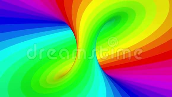 4K彩虹催眠条纹无缝环行视频的预览图