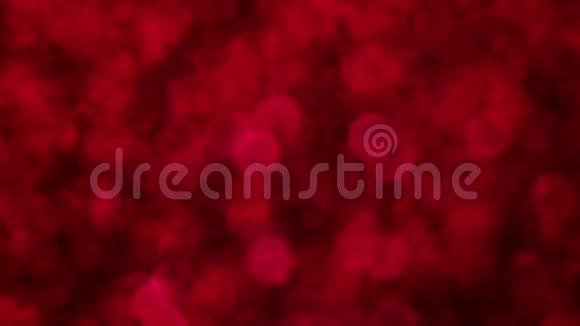红色圣诞快乐神奇的bokeh灯背景魅力快乐情人节壁纸视频的预览图