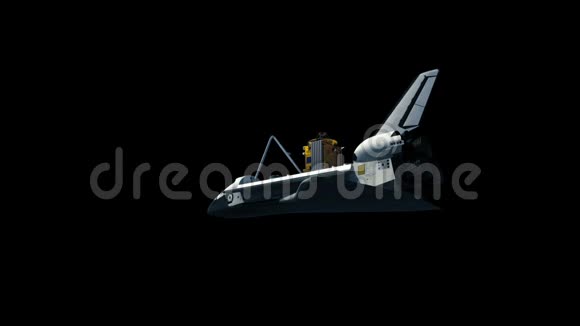 部署通信卫星的航天飞机阿尔法冰铜视频的预览图