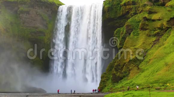冰岛斯柯加福斯瀑布视频的预览图