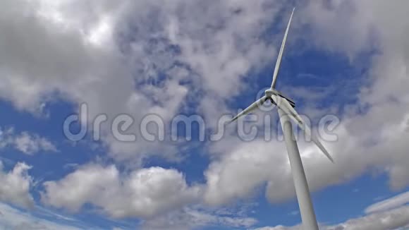 苏格兰田野里的风力涡轮机视频的预览图
