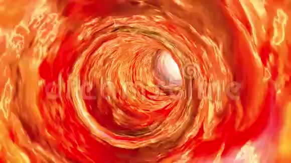 在血管里穿过隧道循环材料3D动动画视频的预览图