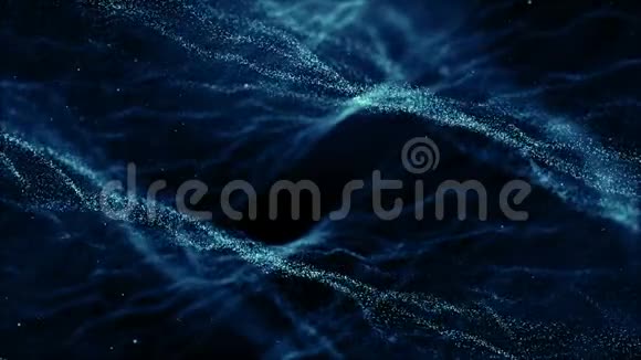 蓝色尘埃抽象光动拍片电影背景环视频的预览图