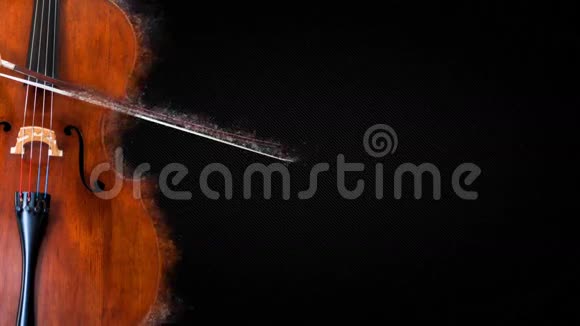 音乐是艺术颗粒大提琴4K视频的预览图
