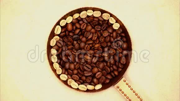 停止运动动画字母添加咖啡这个词视频的预览图