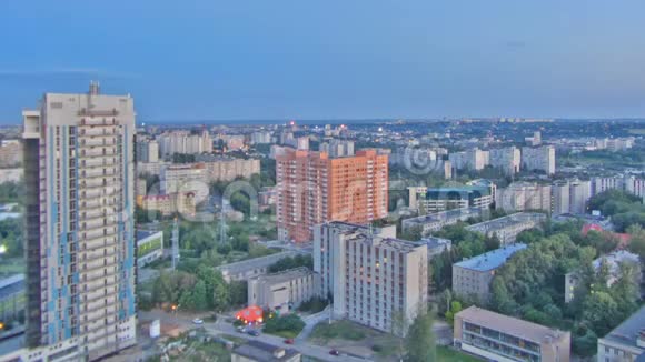 哈尔科夫市从白天到夜晚的时间乌克兰视频的预览图