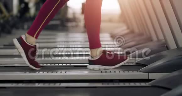 跑步机的跑步者视频的预览图