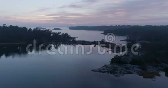 瑞典NykopingStendorren的美丽自然和日落景观录像视频的预览图