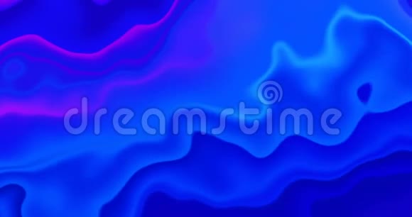 抽象蓝色全息梯度彩虹动画4K运动图形时尚活力质感时尚纺织霓虹灯视频的预览图