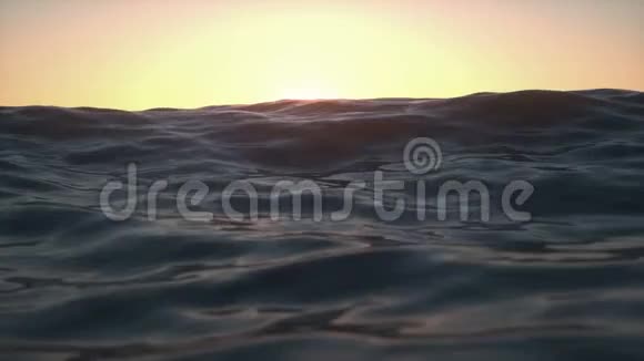 日落的海水使夏天循环视频的预览图