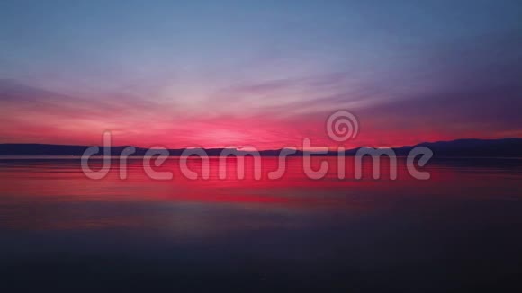 加利利海的日落视频的预览图