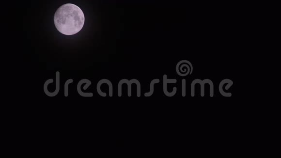 5秒满月移动夜间延时视频视频的预览图