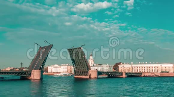 俄罗斯圣彼得堡日升桥视频的预览图